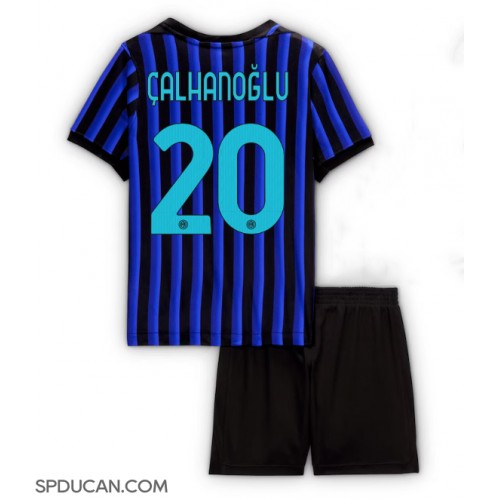 Dječji Nogometni Dres Inter Milan Hakan Calhanoglu #20 Domaci 2025-26 Kratak Rukav (+ Kratke hlače)